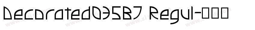 Decorated035BT Regul字体转换